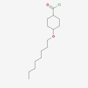 molecular formula C15H27ClO2 B14309081 4-(Octyloxy)cyclohexane-1-carbonyl chloride CAS No. 116044-19-0