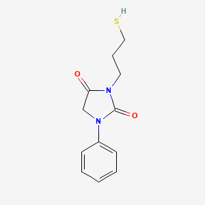 1-Phenyl-3-(3-sulfanylpropyl)imidazolidine-2,4-dione