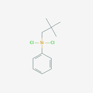 molecular formula C11H16Cl2Si B14309114 Dichloro(2,2-dimethylpropyl)phenylsilane CAS No. 110139-82-7