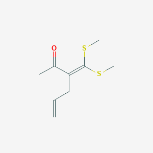 3-[Bis(methylsulfanyl)methylidene]hex-5-en-2-one