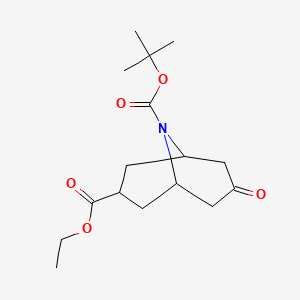 9-Tert-butyl 3-ethyl 7-oxo-9-azabicyclo[3.3.1]nonane-3,9-dicarboxylate