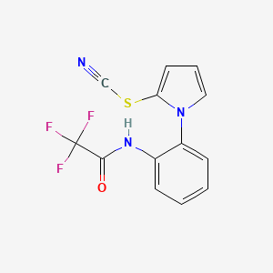 1-[2-(2,2,2-Trifluoroacetamido)phenyl]-1H-pyrrol-2-yl thiocyanate