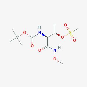 (2S,3S)-3-[(tert-Butoxycarbonyl)amino]-4-(methoxyamino)-4-oxobutan-2-yl methanesulfonate