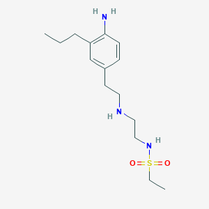 N-(2-{[2-(4-Amino-3-propylphenyl)ethyl]amino}ethyl)ethanesulfonamide