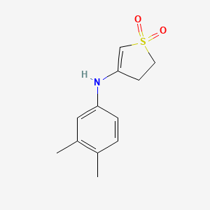 4-[(3,4-Dimethylphenyl)amino]-2,3-dihydro-1lambda6-thiophene-1,1-dione