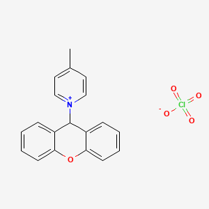 4-Methyl-1-(9H-xanthen-9-yl)pyridin-1-ium perchlorate