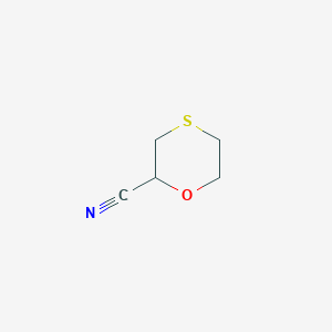 molecular formula C5H7NOS B1430927 1,4-Oxathiane-2-carbonitrile CAS No. 1376105-87-1