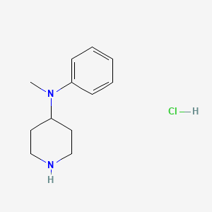 molecular formula C12H19ClN2 B1430928 N-methyl-N-phenylpiperidin-4-amine hydrochloride CAS No. 1384430-38-9