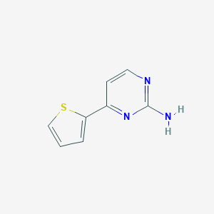 B143093 4-(Thiophen-2-yl)pyrimidin-2-amine CAS No. 154321-60-5