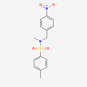 N,4-Dimethyl-N-[(4-nitrophenyl)methyl]benzene-1-sulfonamide