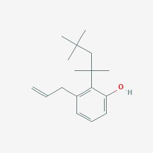 molecular formula C17H26O B14309366 3-(Prop-2-en-1-yl)-2-(2,4,4-trimethylpentan-2-yl)phenol CAS No. 113818-38-5