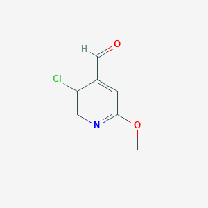 molecular formula C7H6ClNO2 B1430941 5-Chloro-2-methoxyisonicotinaldehyde CAS No. 1060810-36-7