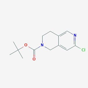 molecular formula C13H17ClN2O2 B1430943 Tert-butyl 7-chloro-3,4-dihydro-2,6-naphthyridine-2(1H)-carboxylate CAS No. 1060816-50-3