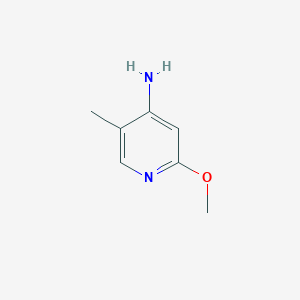 molecular formula C7H10N2O B1430947 2-Methoxy-5-methylpyridin-4-amine CAS No. 1260663-96-4