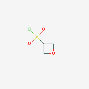 molecular formula C3H5ClO3S B1430949 Oxetane-3-sulfonyl chloride CAS No. 1393585-06-2
