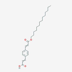 3-{4-[3-Oxo-3-(tetradecyloxy)prop-1-EN-1-YL]phenyl}prop-2-enoic acid