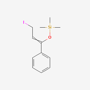 [(3-Iodo-1-phenylprop-1-en-1-yl)oxy](trimethyl)silane