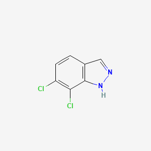 molecular formula C7H4Cl2N2 B1430956 6,7-二氯-1H-吲唑 CAS No. 72521-01-8