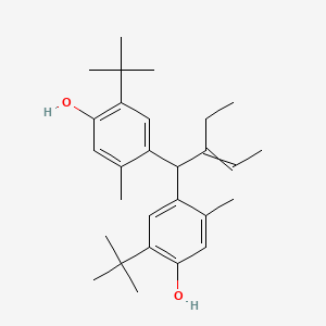 4,4'-(2-Ethylbut-2-ene-1,1-diyl)bis(2-tert-butyl-5-methylphenol)