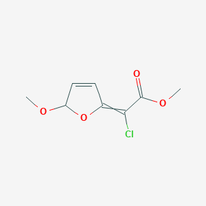 molecular formula C8H9ClO4 B14309622 Methyl chloro(5-methoxyfuran-2(5H)-ylidene)acetate CAS No. 110225-51-9