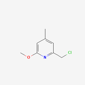 molecular formula C8H10ClNO B1430963 2-(Chloromethyl)-6-methoxy-4-methylpyridine CAS No. 100636-47-3