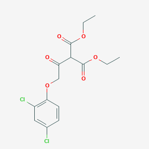 molecular formula C15H16Cl2O6 B14309659 Diethyl [(2,4-dichlorophenoxy)acetyl]propanedioate CAS No. 111048-98-7