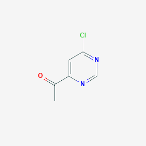 molecular formula C6H5ClN2O B1430966 1-(6-Chloropyrimidin-4-YL)ethanone CAS No. 210295-81-1
