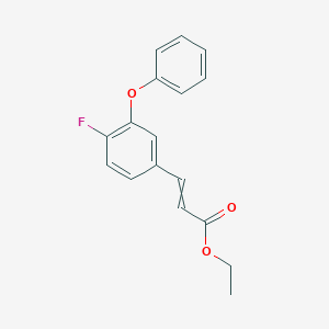 Ethyl 3-(4-fluoro-3-phenoxyphenyl)prop-2-enoate