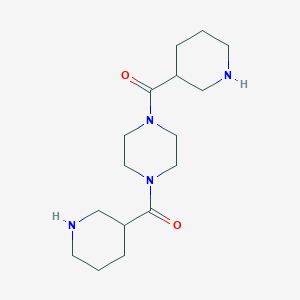 (Piperazine-1,4-diyl)bis[(piperidin-3-yl)methanone]