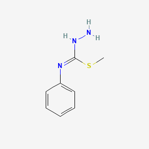 Hydrazinecarboximidothioic acid, N-phenyl-, methyl ester