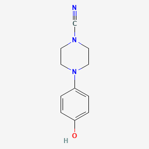 4-(4-Hydroxyphenyl)piperazine-1-carbonitrile