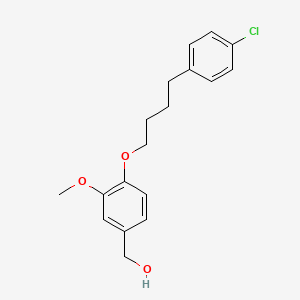 {4-[4-(4-Chlorophenyl)butoxy]-3-methoxyphenyl}methanol