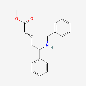 Methyl 5-(benzylamino)-5-phenylpent-2-enoate