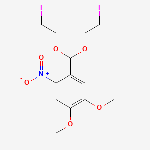 1-[Bis(2-iodoethoxy)methyl]-4,5-dimethoxy-2-nitrobenzene