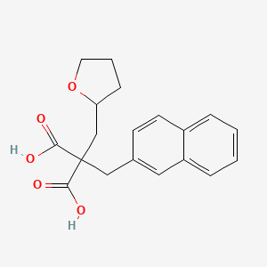 [(Naphthalen-2-yl)methyl][(oxolan-2-yl)methyl]propanedioic acid