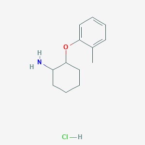 molecular formula C13H20ClNO B1430986 2-(2-Methylphenoxy)cyclohexan-1-amine hydrochloride CAS No. 1423031-97-3