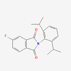 molecular formula C20H20FNO2 B14309864 2-[2,6-Di(propan-2-yl)phenyl]-5-fluoro-1H-isoindole-1,3(2H)-dione CAS No. 114215-34-8