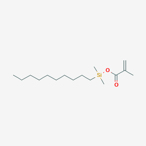 molecular formula C16H32O2Si B14309867 Decyl(dimethyl)silyl 2-methylprop-2-enoate CAS No. 112147-83-8