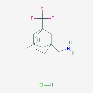 molecular formula C12H19ClF3N B1430994 [3-(Trifluoromethyl)adamantan-1-yl]methanamine hydrochloride CAS No. 1423034-08-5