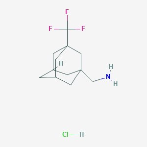 molecular formula C12H19ClF3N B1430994 [3-(三氟甲基)金刚烷-1-基]甲胺盐酸盐 CAS No. 1423034-08-5