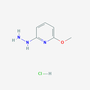 molecular formula C6H10ClN3O B1431012 1-(6-Methoxypyridin-2-yl)hydrazine hydrochloride CAS No. 650637-93-7