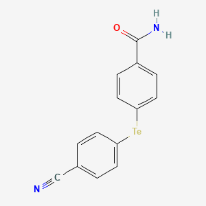 4-[(4-Cyanophenyl)tellanyl]benzamide