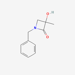 1-Benzyl-3-hydroxy-3-methylazetidin-2-one