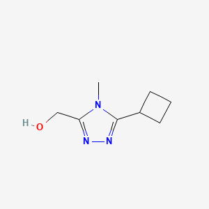 B1431016 (5-cyclobutyl-4-methyl-4H-1,2,4-triazol-3-yl)methanol CAS No. 1443981-35-8
