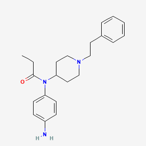 N-(4-Aminophenyl)-N-[1-(2-phenylethyl)piperidin-4-yl]propanamide