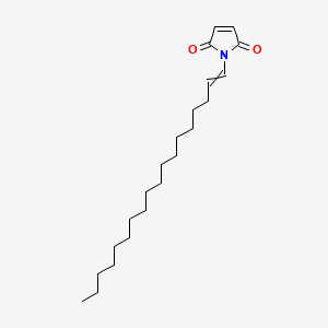 molecular formula C22H37NO2 B14310223 1-(Octadec-1-en-1-yl)-1H-pyrrole-2,5-dione CAS No. 112527-21-6