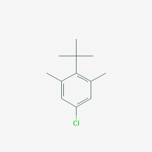 molecular formula C12H17Cl B14310230 2-tert-Butyl-5-chloro-1,3-dimethylbenzene CAS No. 116384-66-8