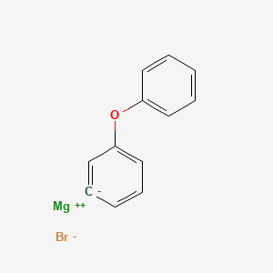 molecular formula C12H9BrMgO B14310250 magnesium;phenoxybenzene;bromide CAS No. 111762-32-4