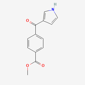 molecular formula C13H11NO3 B1431026 methyl 4-(1H-pyrrole-3-carbonyl)benzoate CAS No. 1375913-88-4