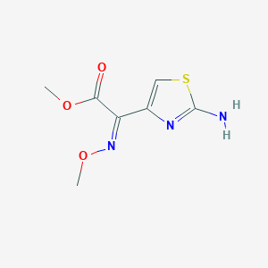 molecular formula C7H9N3O3S B143103 甲基 (Z)-2-氨基-α-(甲氧基亚氨基)噻唑-4-乙酸酯 CAS No. 65243-09-6